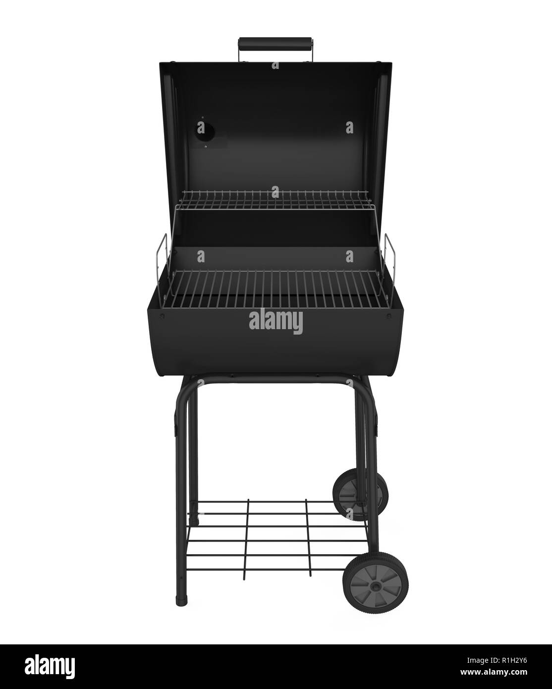 Charcoal Grill Isolated Stock Photo Alamy