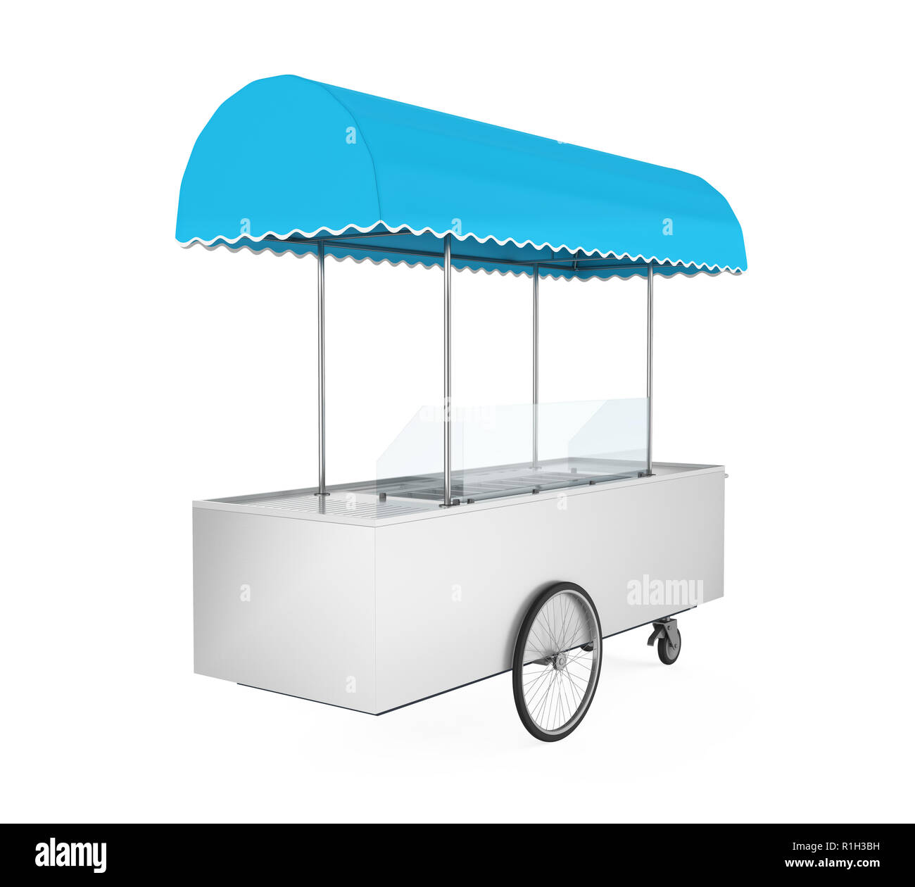 Food Cart Isolated Stock Photo Alamy