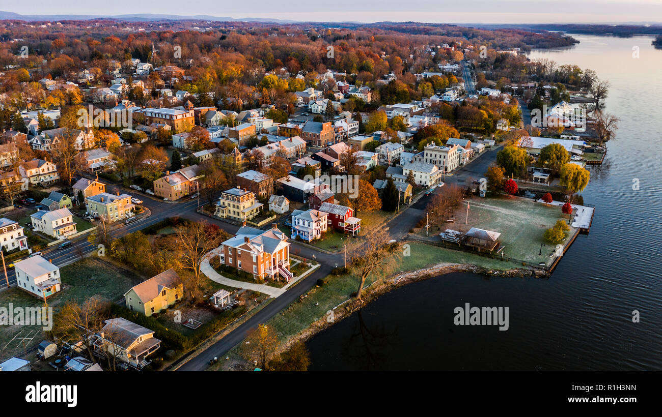 The Village of Athens, NY, USA Stock Photo