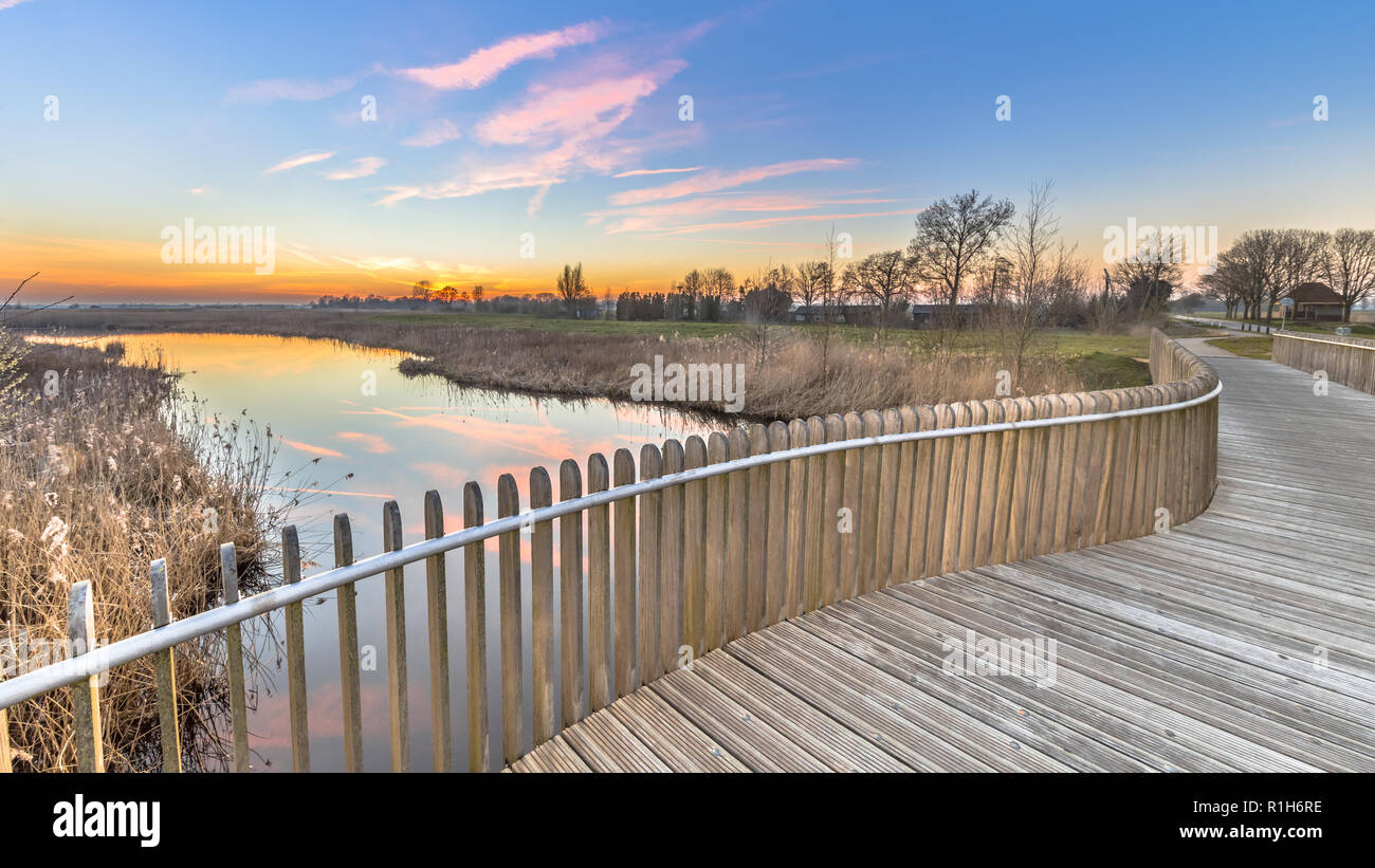 Railing fence wooden bridge in hi-res stock photography and images - Alamy