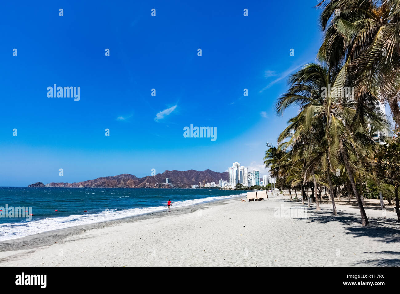 Rodadero beach Santa Marta Magdalena in Colombia South America Stock