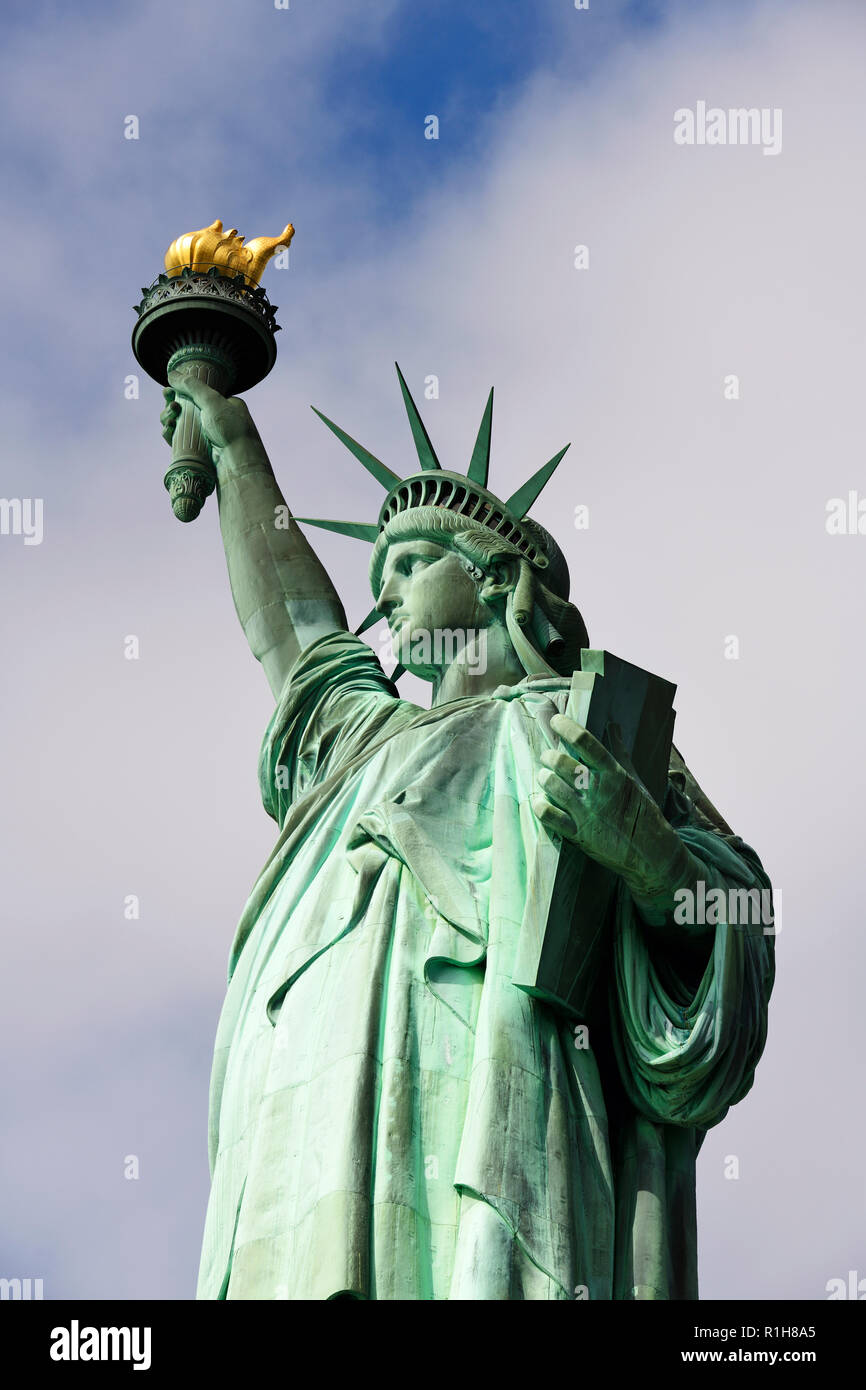 Statue of Liberty, Lady Liberty, Liberty Island, Manhattan, New York City, USA Stock Photo
