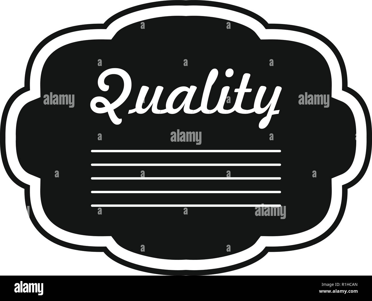 Grade label icon. Simple illustration of grade label vector icon for