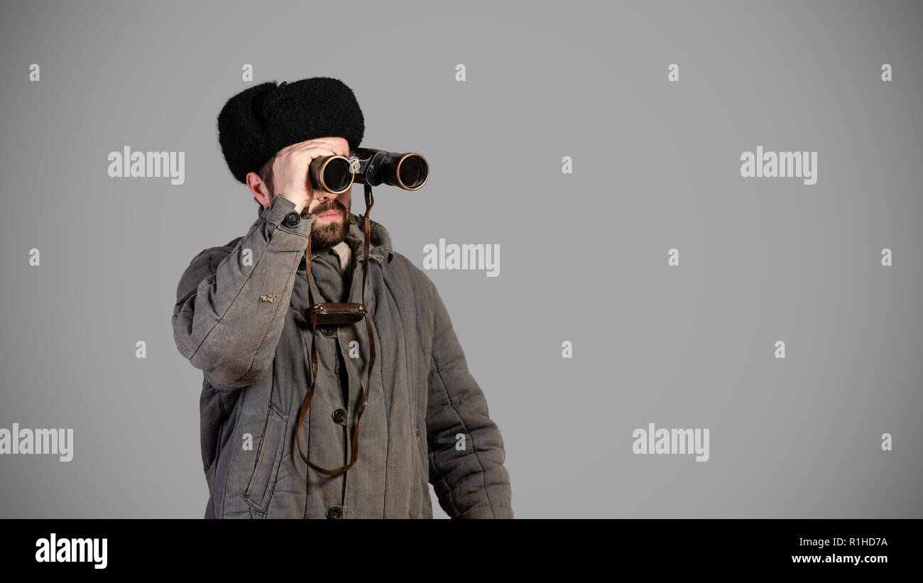 Soviet soldier ushanka hat hi-res stock photography and images - Alamy