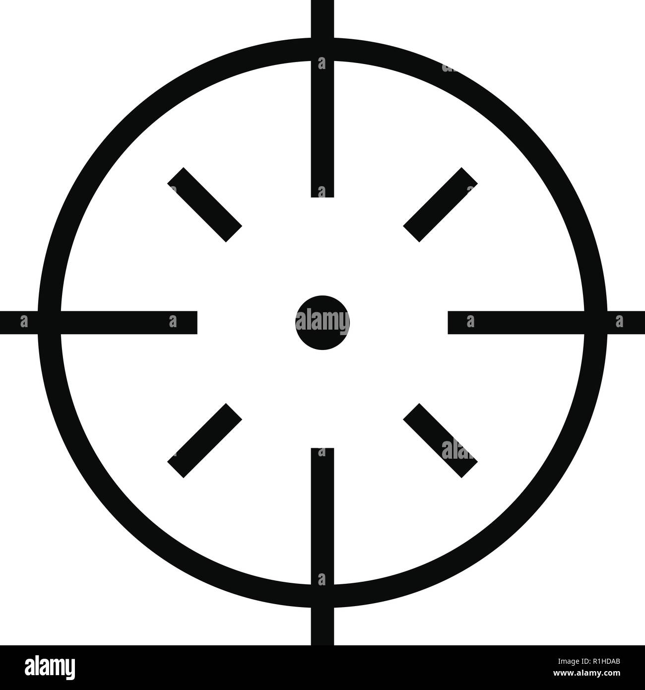 Specific target icon. Simple illustration of specific target vector ...