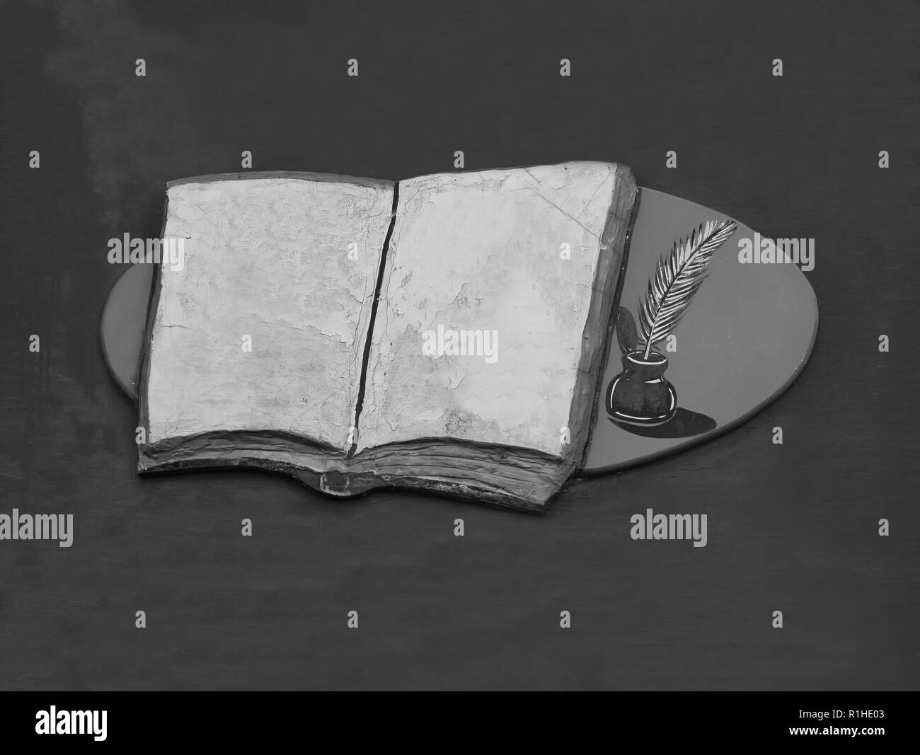 Sepia ink drawing Black and White Stock Photos & Images - Alamy