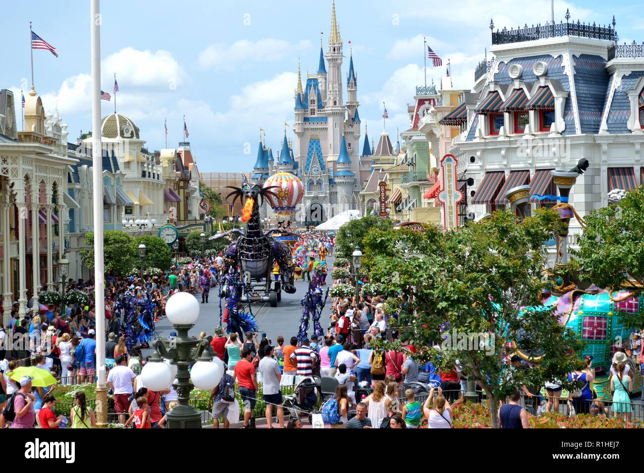 Disney Parade, orlando Stock Photo