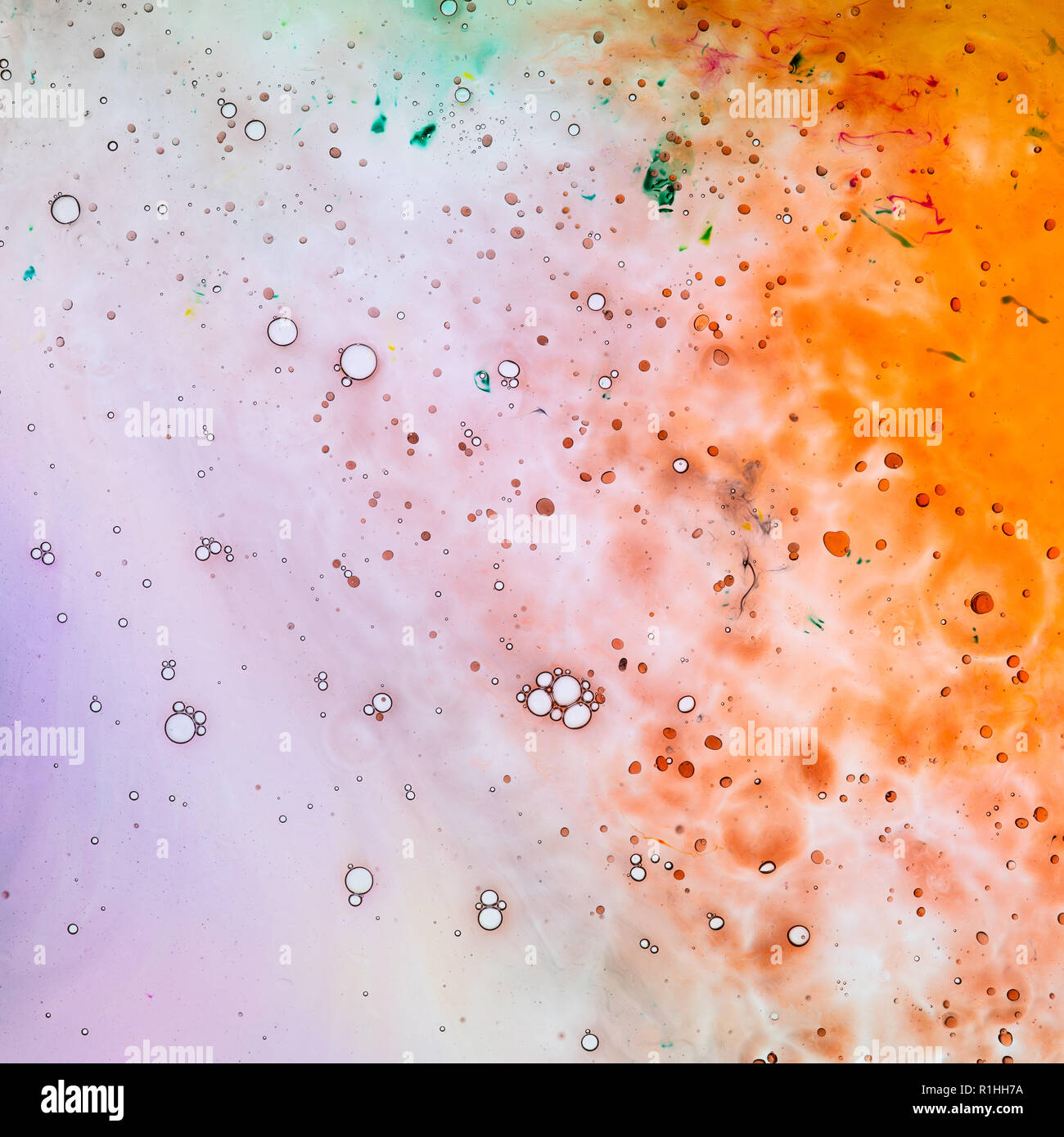 Water and paint textures aerial view, abstract background Stock Photo ...