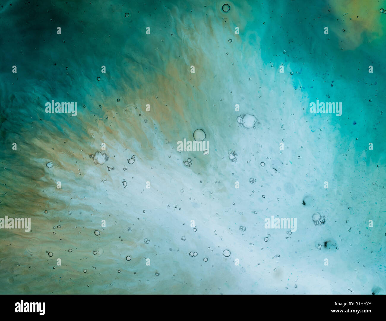 Water and paint textures aerial view, abstract background Stock Photo ...
