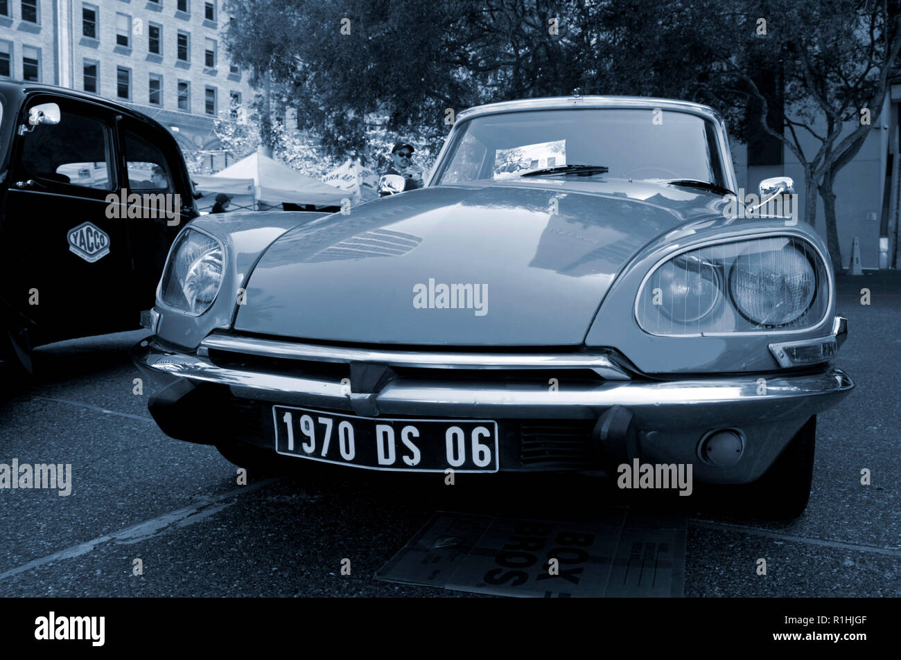 Citroën DS in San Francisco during the Bastille Day celebration Stock Photo