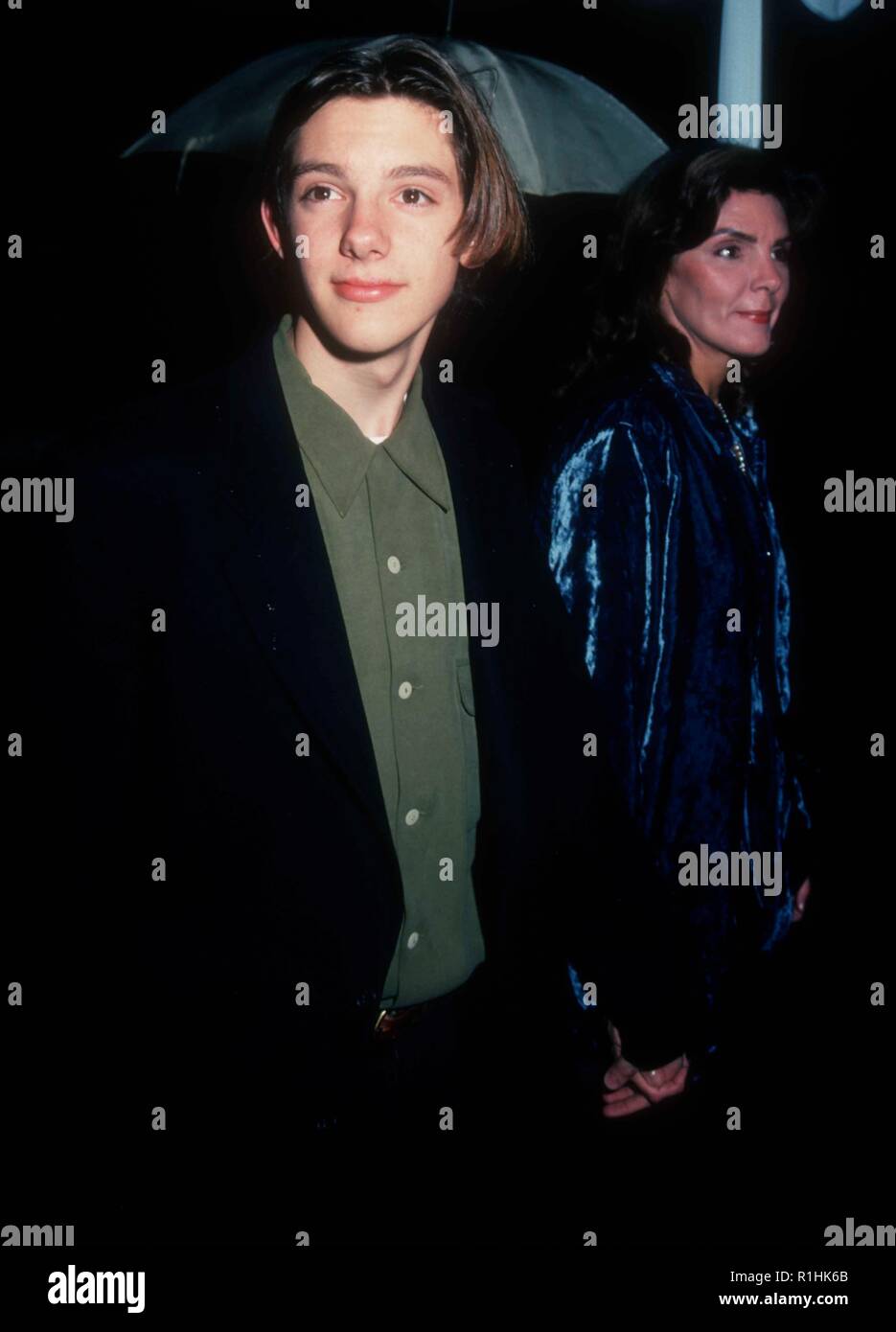 BEVERLY HILLS, CA - DECEMBER 17: Actor Lukas Haas attends the 'Leap Of Faith' Beverly Hills Premiere on December 17, 1992 at the Samuel Goldwyn Theatre in Beverly Hills, California. Photo by Barry King/Alamy Stock Photo Stock Photo