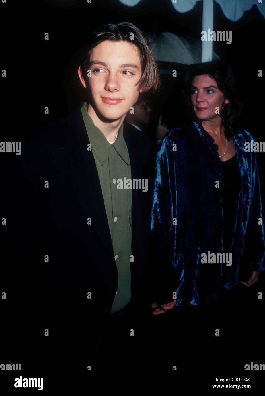 BEVERLY HILLS, CA - DECEMBER 17: Actor Lukas Haas attends the 'Leap Of Faith' Beverly Hills Premiere on December 17, 1992 at the Samuel Goldwyn Theatre in Beverly Hills, California. Photo by Barry King/Alamy Stock Photo Stock Photo
