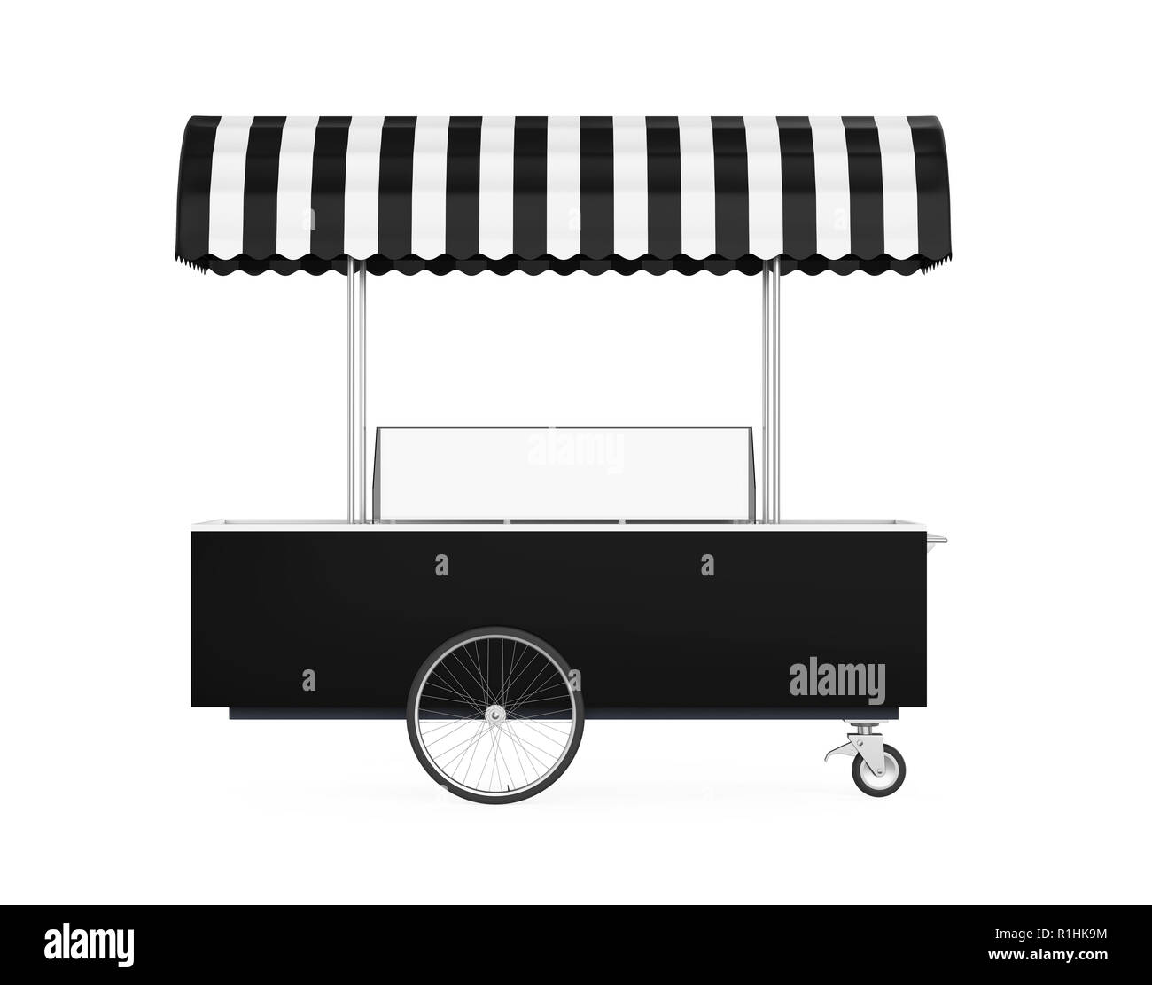 Food Cart Isolated Stock Photo Alamy