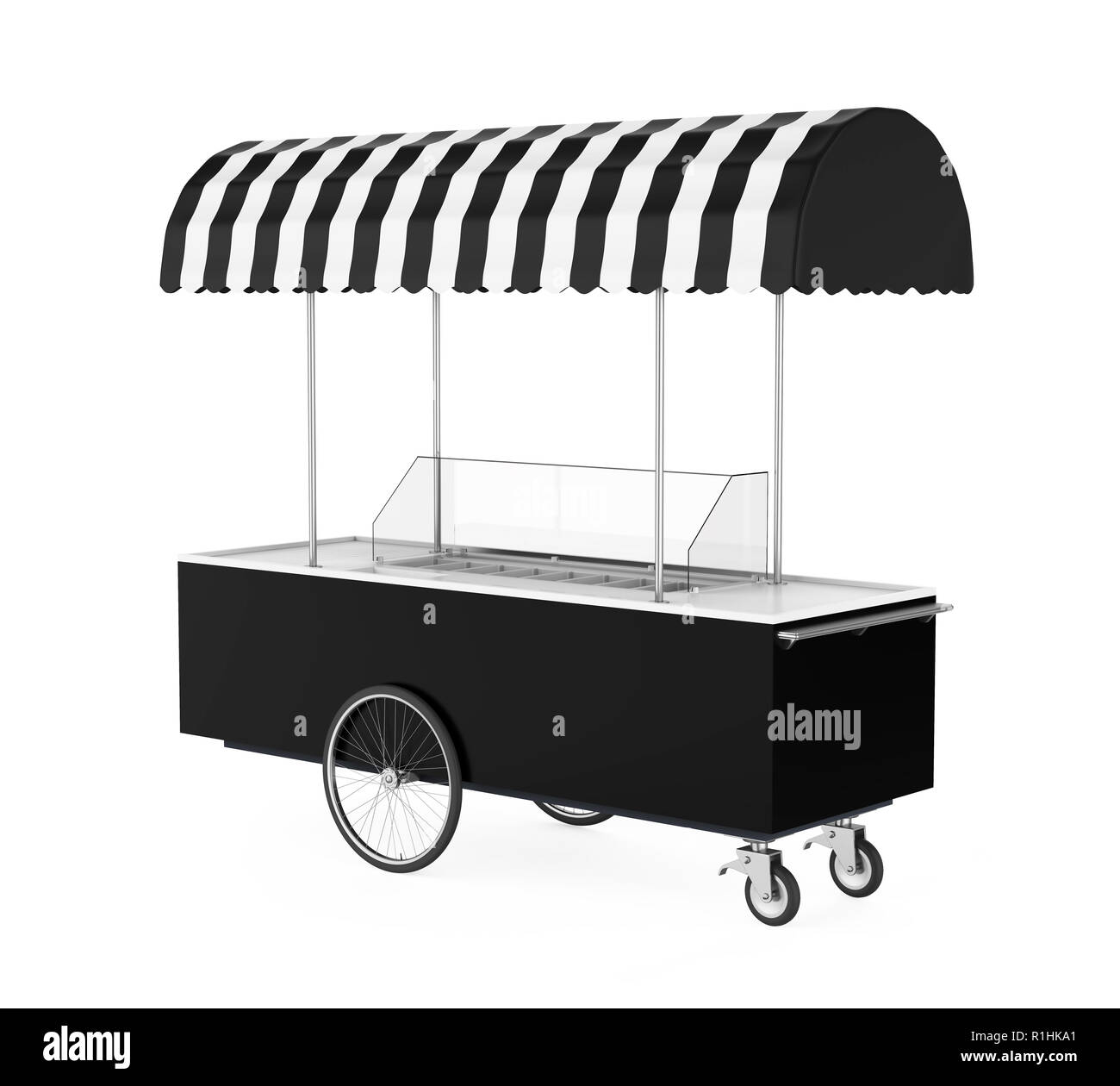 Food Cart Isolated Stock Photo Alamy