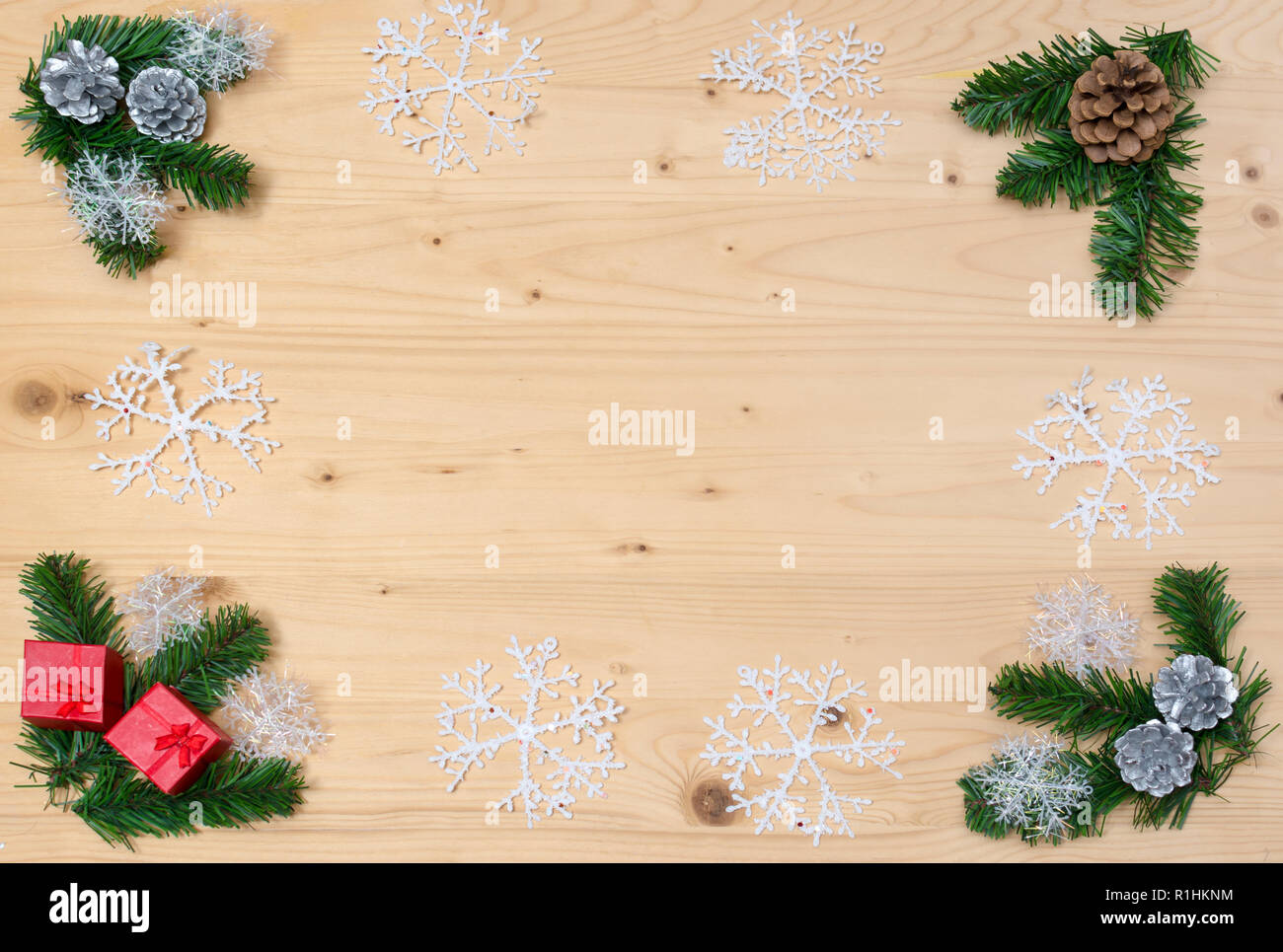 Download Christmas Theme Background Christmas With Copy Space Holiday Background With Decorations Stock Photo Alamy PSD Mockup Templates