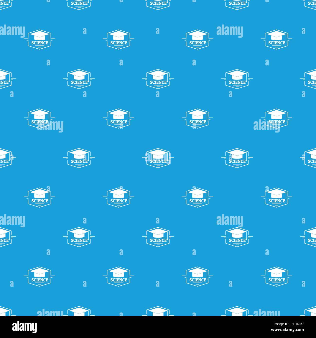 Graduation cap pattern vector seamless blue Stock Vector Image & Art ...