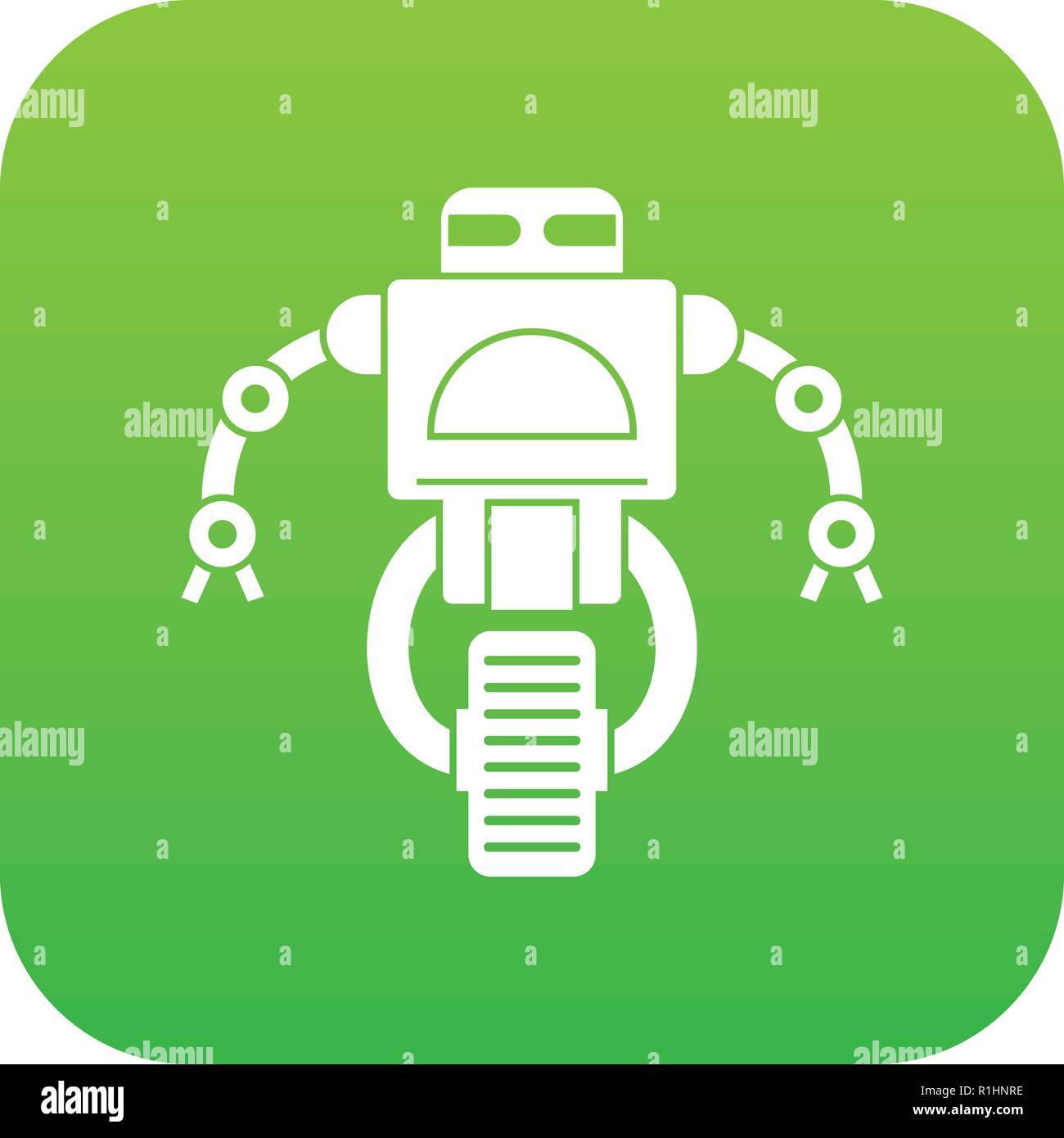 Machine robot icon digital green Stock Vector Image & Art - Alamy