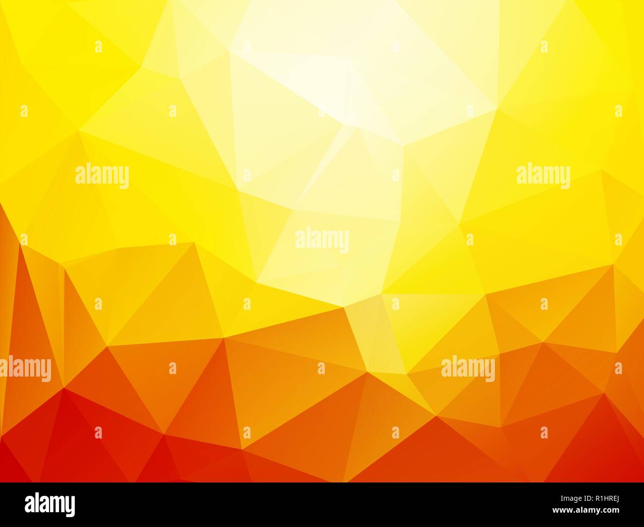 orange sun geometric mosaic background Stock Vector
