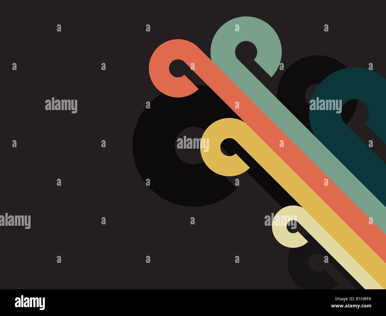 abstract retro circle wallpaper Stock Vector Image & Art - Alamy