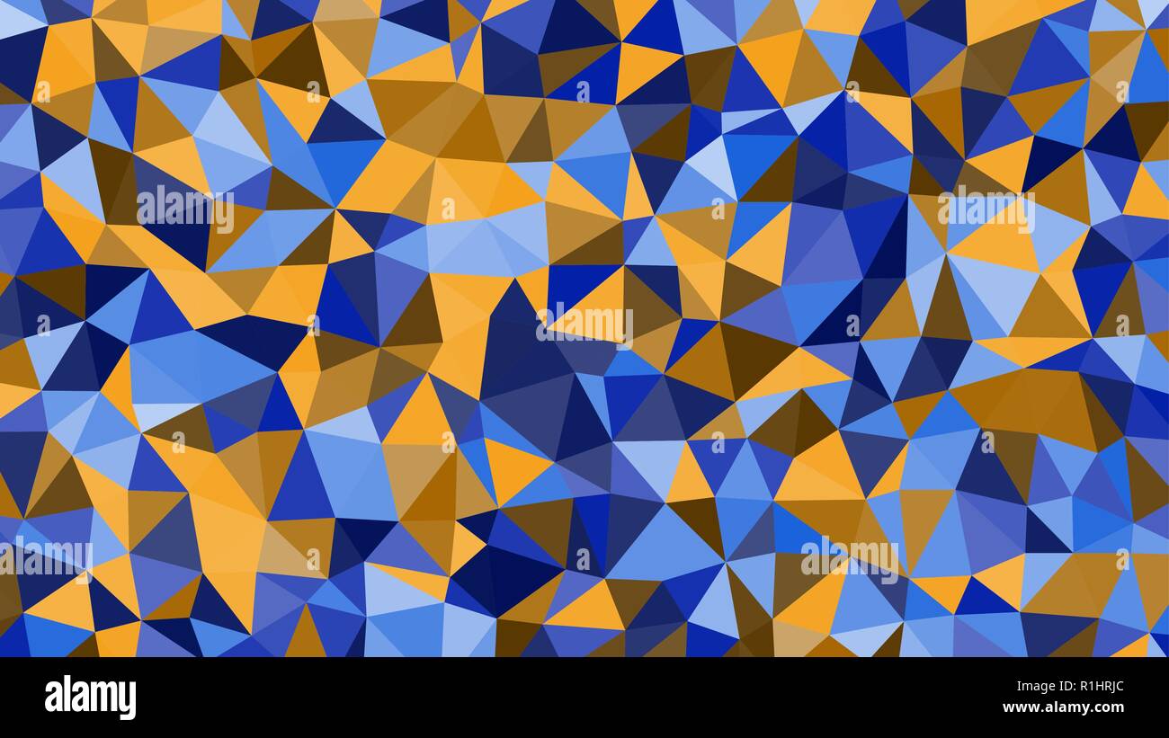 Abstract Vector Trendy Blue Orange Triangular Pattern Modern Polygonal