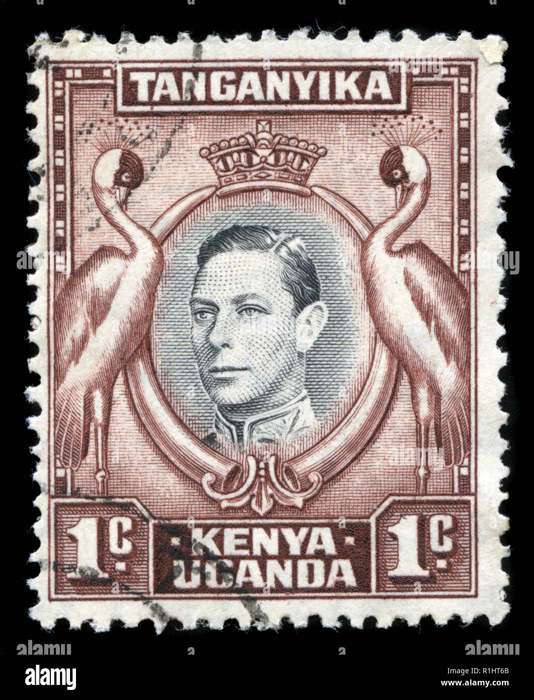 Postage stamps from British East Africa (Kenya, Uganda, Tanganika) in