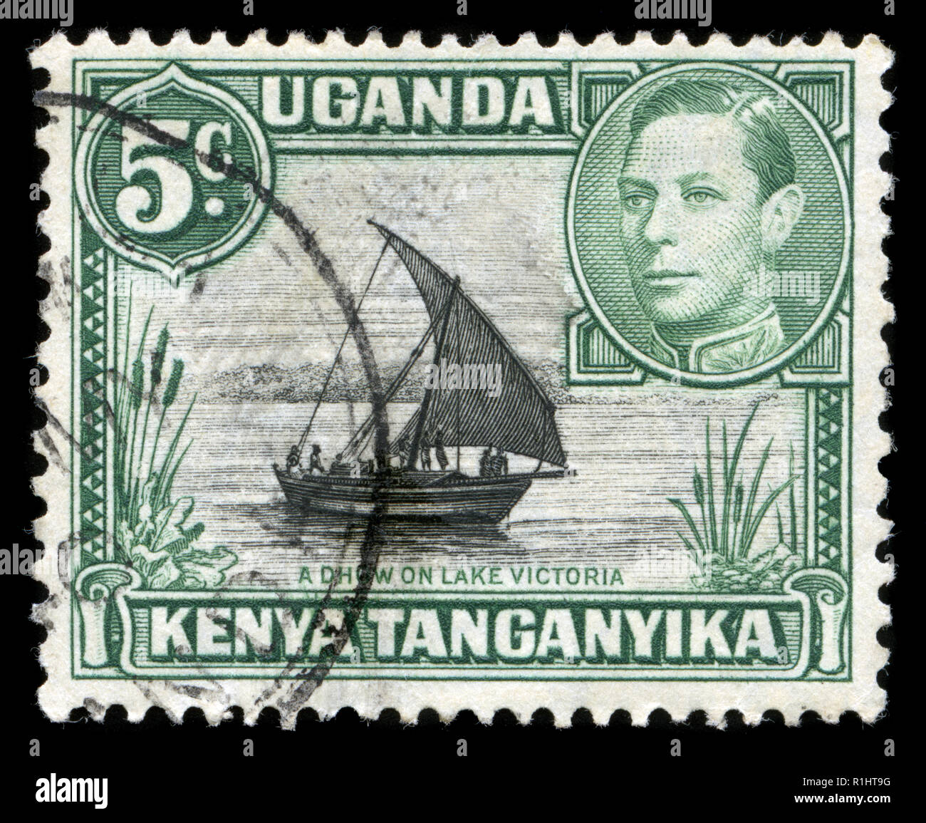 Postage stamps from British East Africa (Kenya, Uganda, Tanganika) in