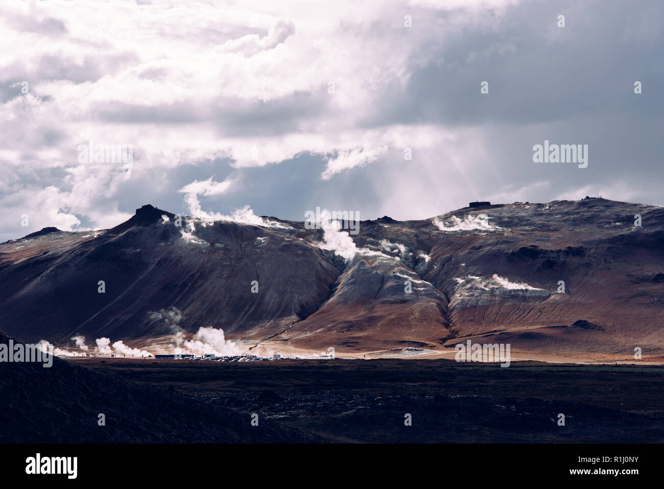 Icelandic geothermal site Stock Photo