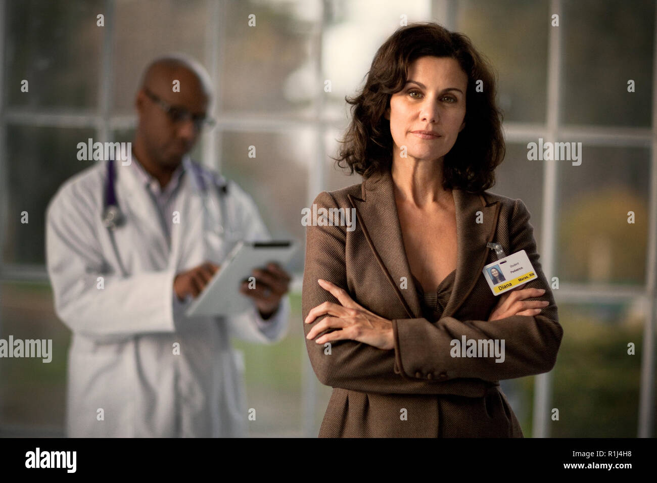 Portrait of a mid-adult female doctor. Stock Photo