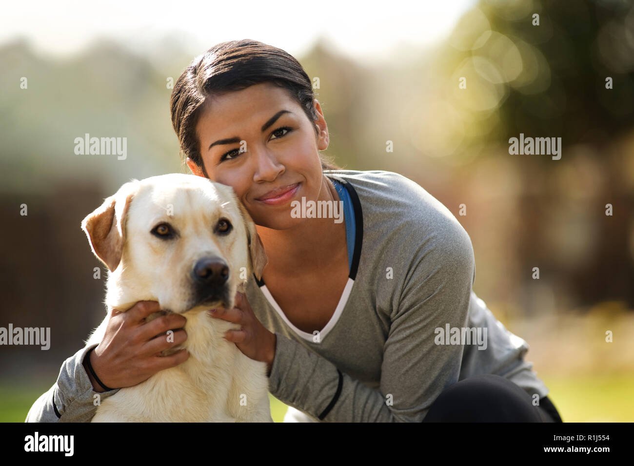 People warming up before a yoga session. Stock Photo