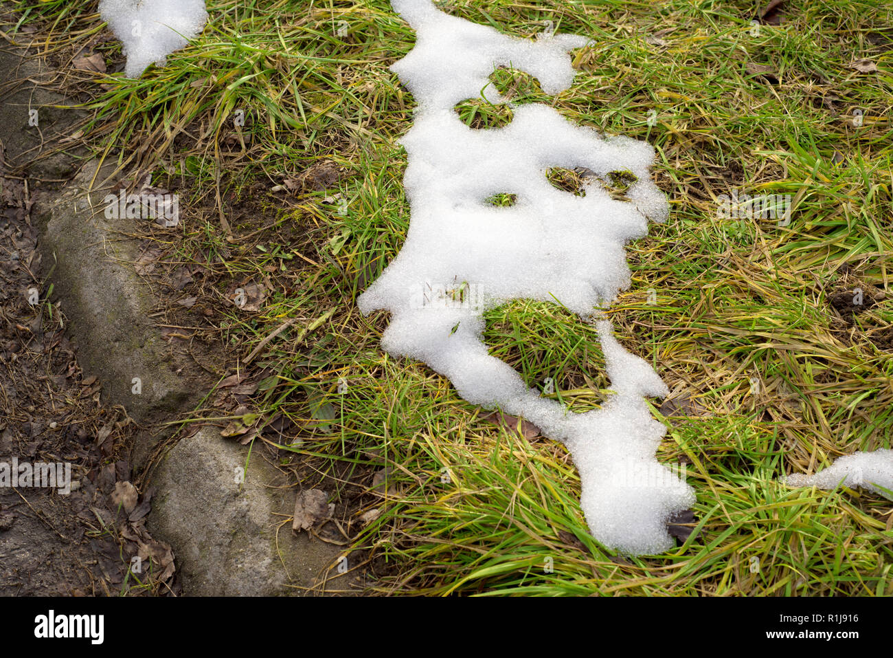Snow melting on ground hires stock photography and images Alamy