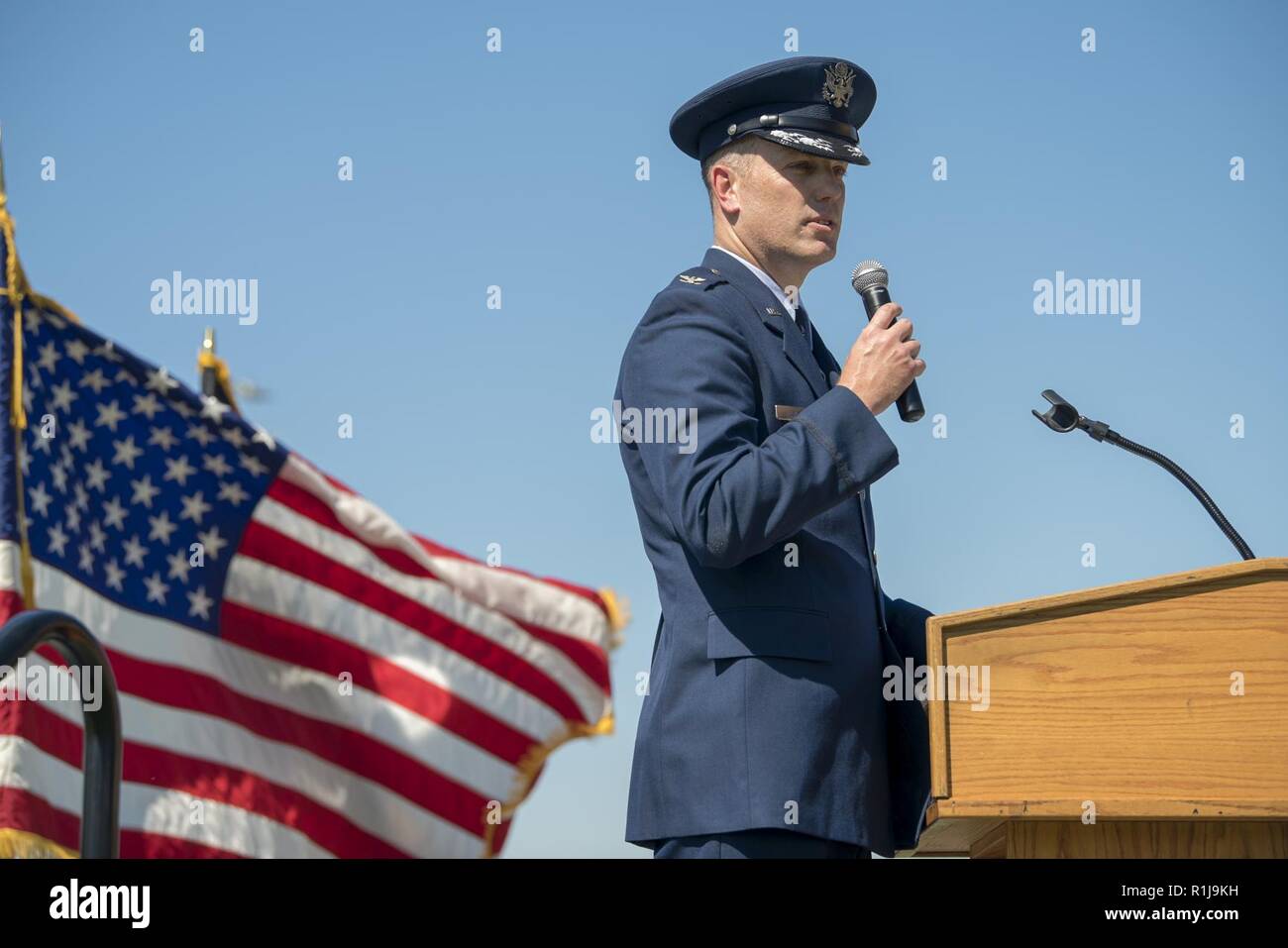 Liberty Wing Airmen present flags, honored by NFL > Royal Air