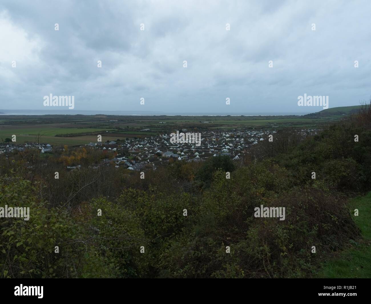 Braunton an English village in North Devon UK Stock Photo Alamy