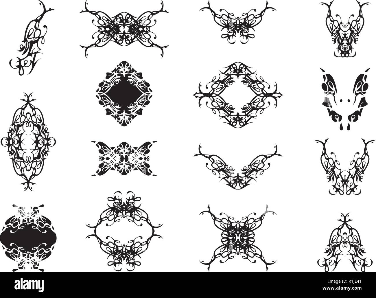 Decorative vector frames collection Stock Vector Images - Alamy