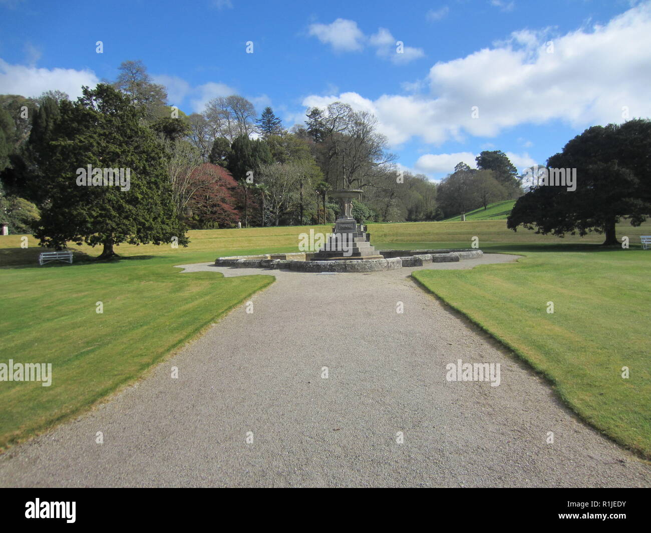 The gardens of Pencarrow House, Cornwall Stock Photo