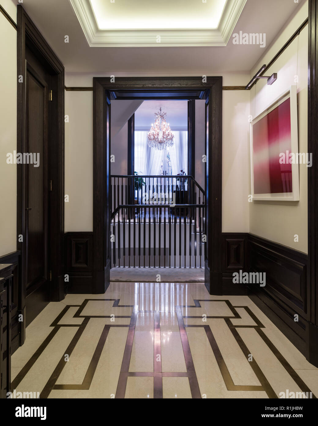Art deco hallway Stock Photo Alamy