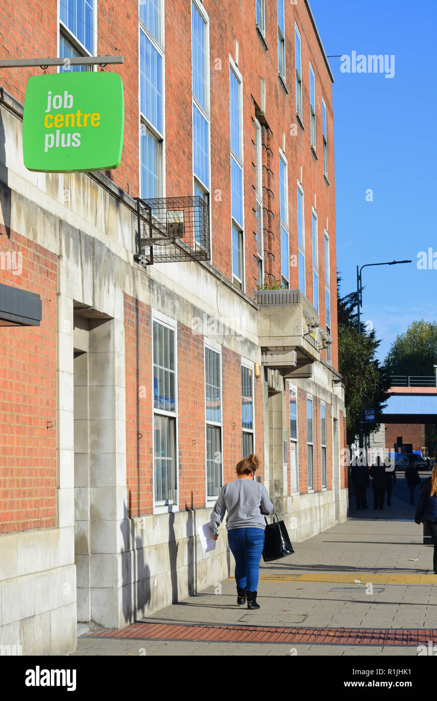 people entering and leaving job centre leeds yorkshire united kingdom
