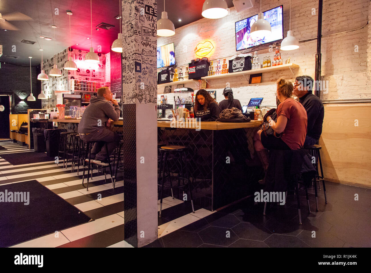 Black Tap burger bar, Lower east Side,177 Ludlow Street New York