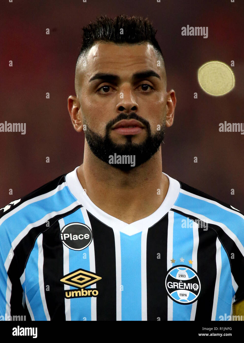 Brazilian Football League Serie A 2018 /  ( Gremio Foot-Ball Porto Alegrense ) -  Maicon Thiago Pereira de Souza Stock Photo