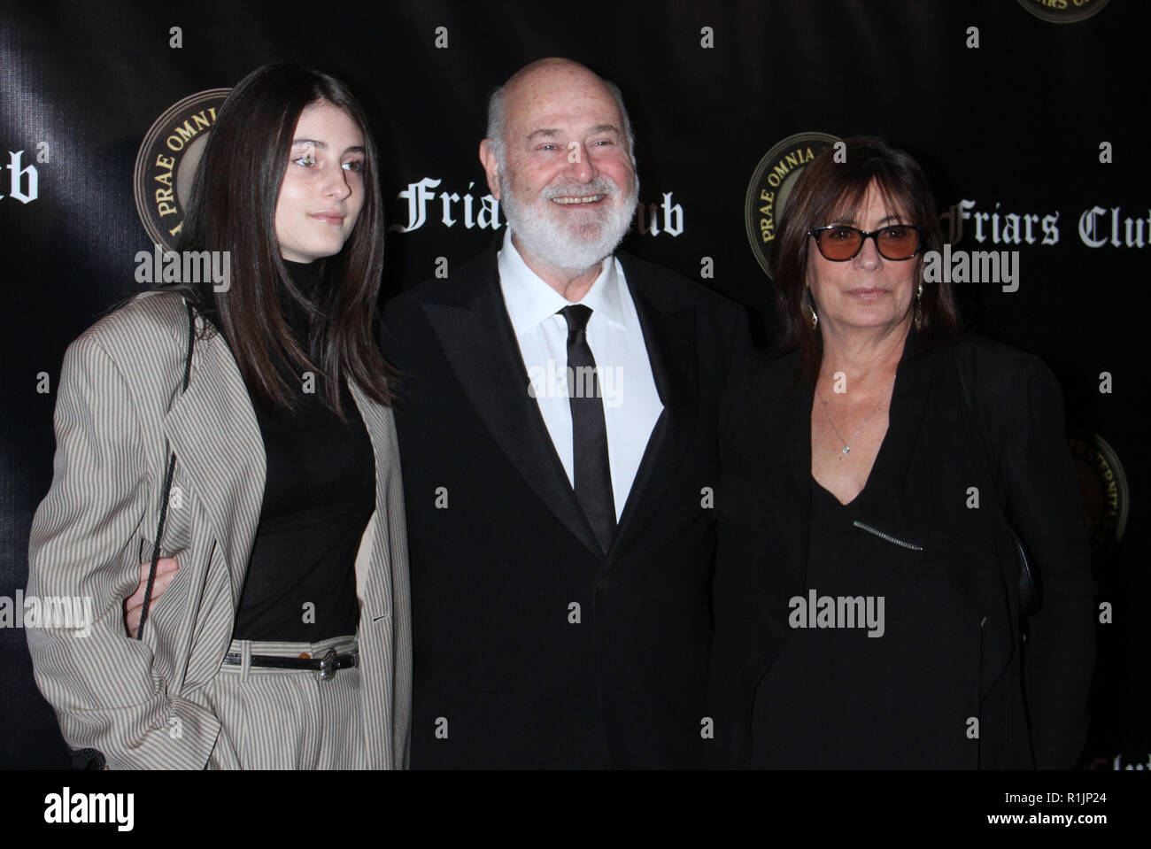 New York, NY, USA. 12th Nov, 2018. Tracy Reiner, Rob Reiner, Michele Singer at The Friars Club event honoring Billy Crystal with the Entertainment Icon Award at the Ziegfeld Ballroom in New York City on November 12, 2018. Credit: Rw/Media Punch/Alamy Live News Stock Photo