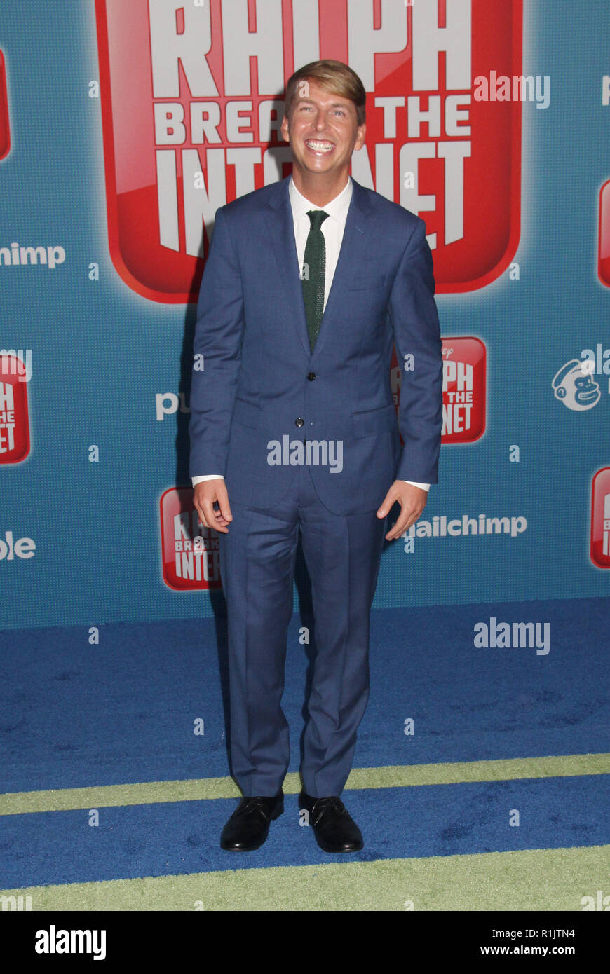 Jack Mcbrayer  11/05/2018 The World Premiere of 'Ralph Breaks the Internet' held at El Capitan Theatre in Los Angeles, CA   Photo: Cronos/Hollywood News Stock Photo