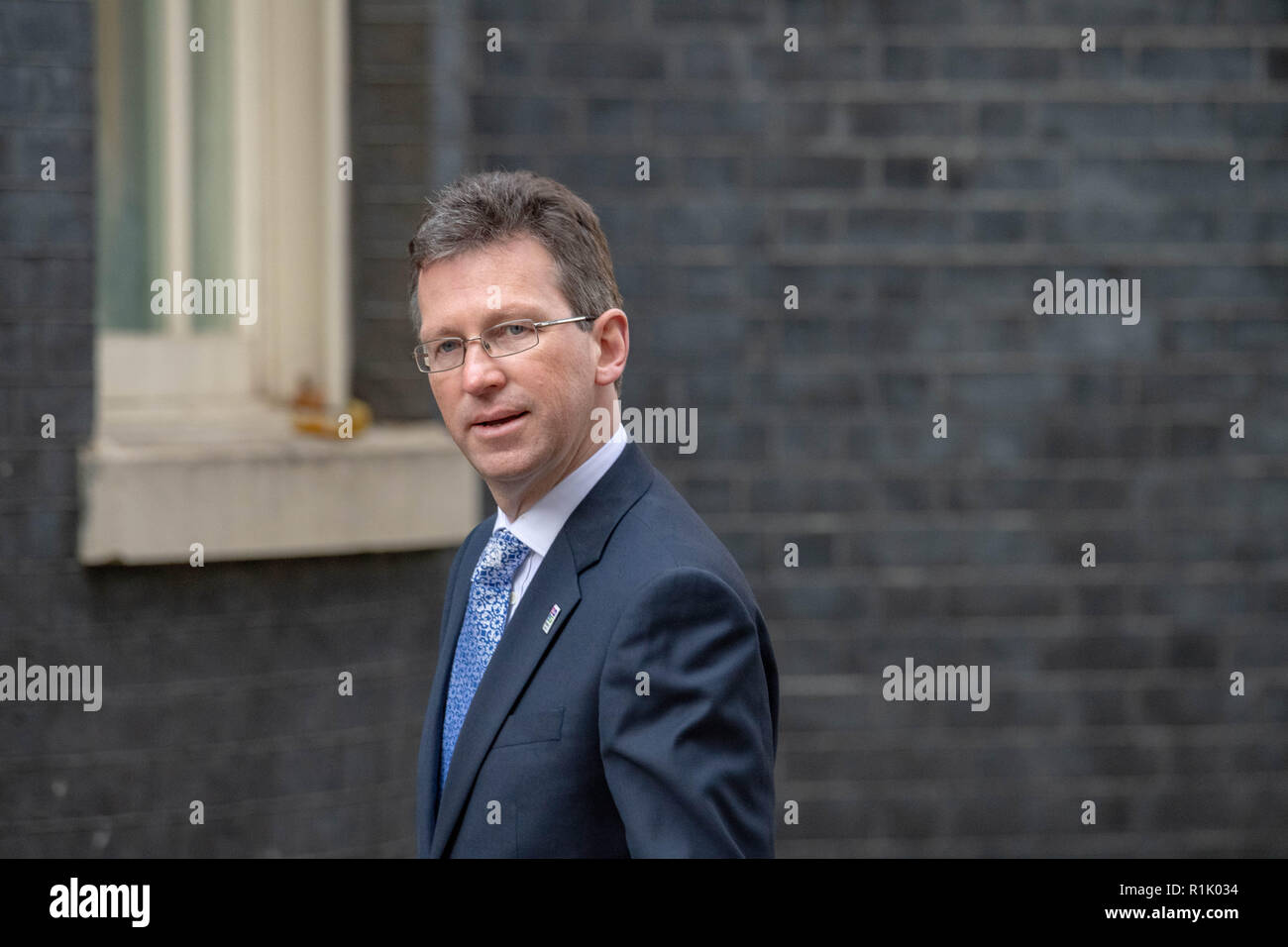 London, UK. 13th November 2018,  Jeremy Wright MP PC, Culture Secretary arrives  at 10 Downing Street, London Credit Ian Davidson/Alamy Live News Stock Photo
