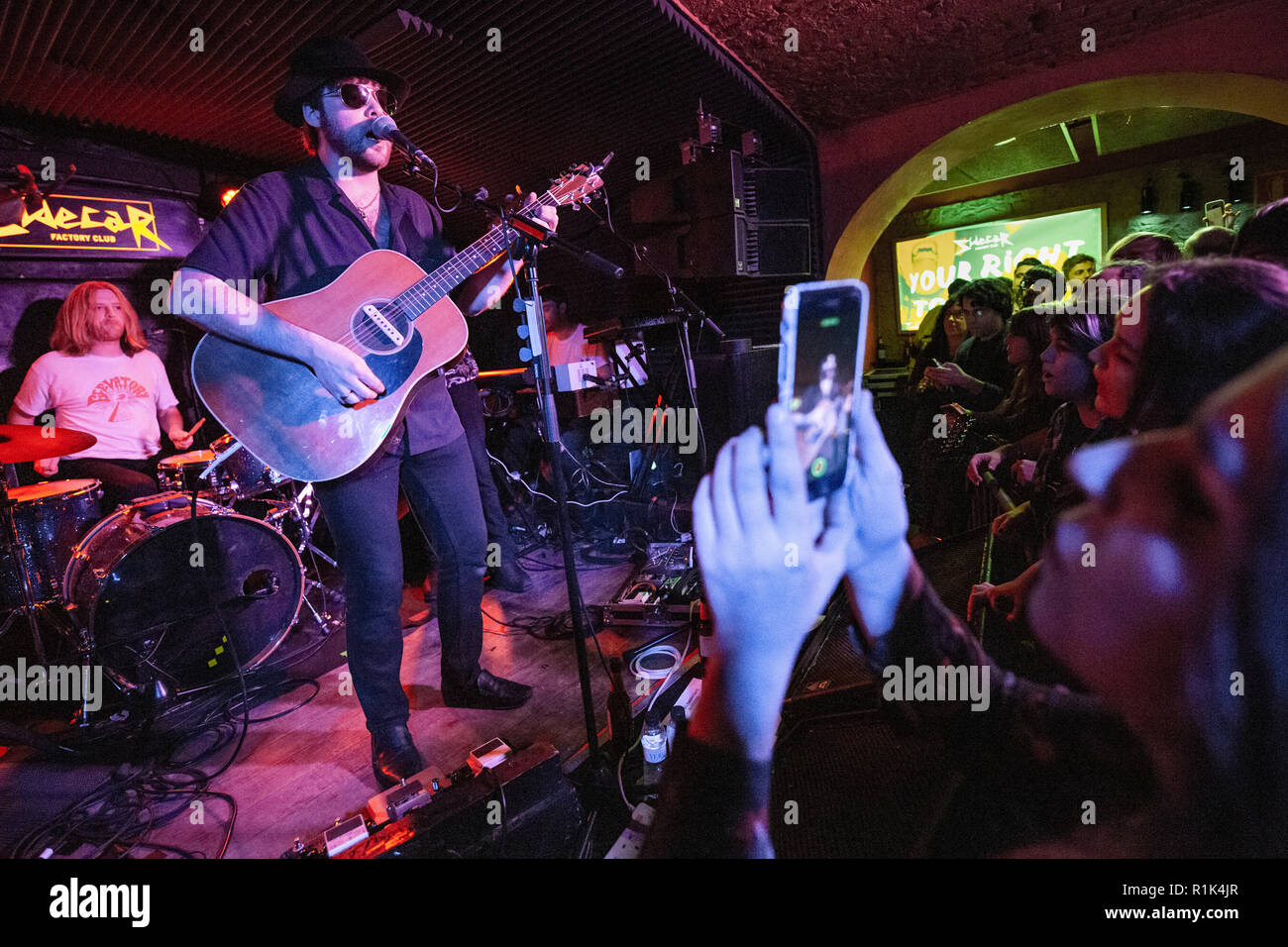 Barcelona, Spain. 13th Nov, 2018. . Concert by The Coral in Sala