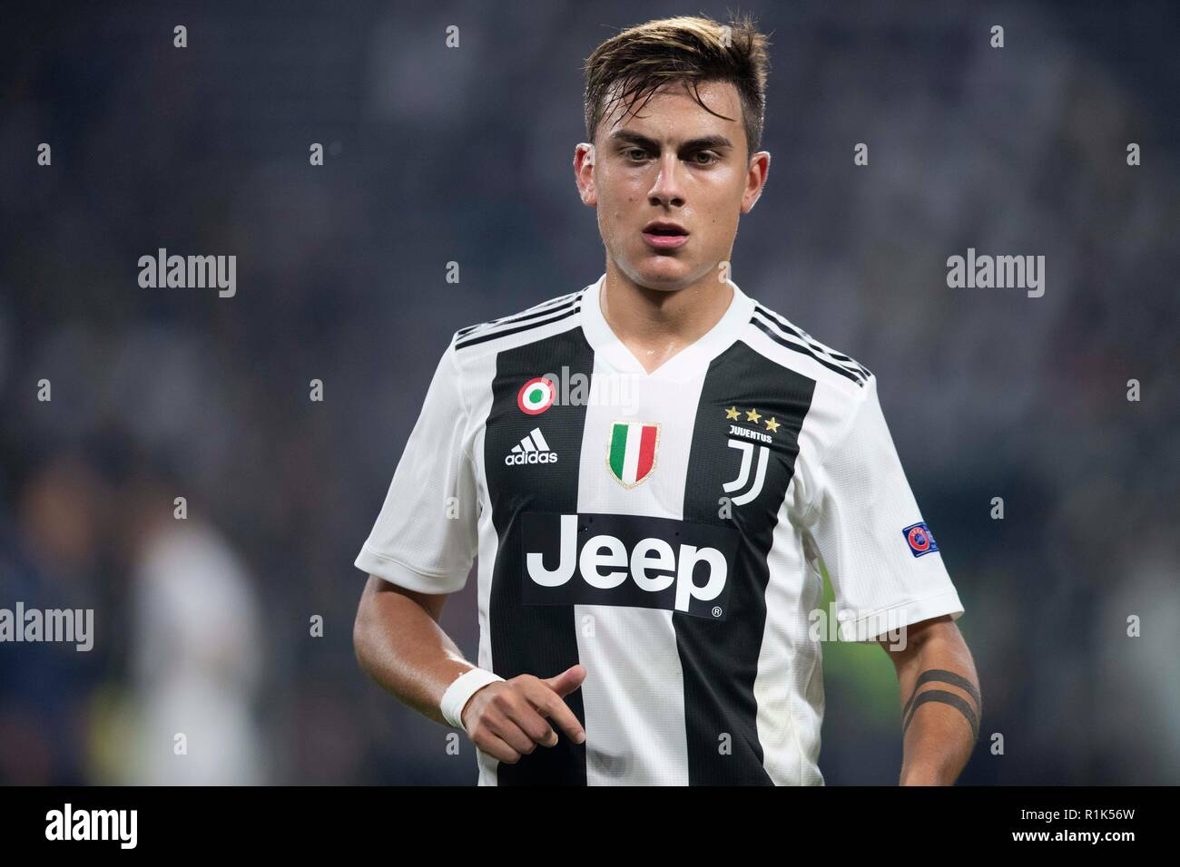 Turin - Nov 7, 2018: Paulo Dybala 10. Juventus - Manchester United