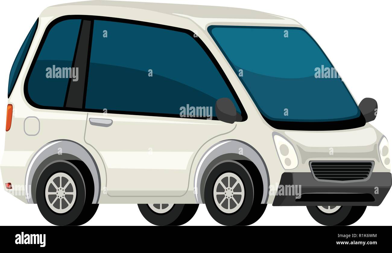 A white electric car illustration Stock Vector Image & Art - Alamy