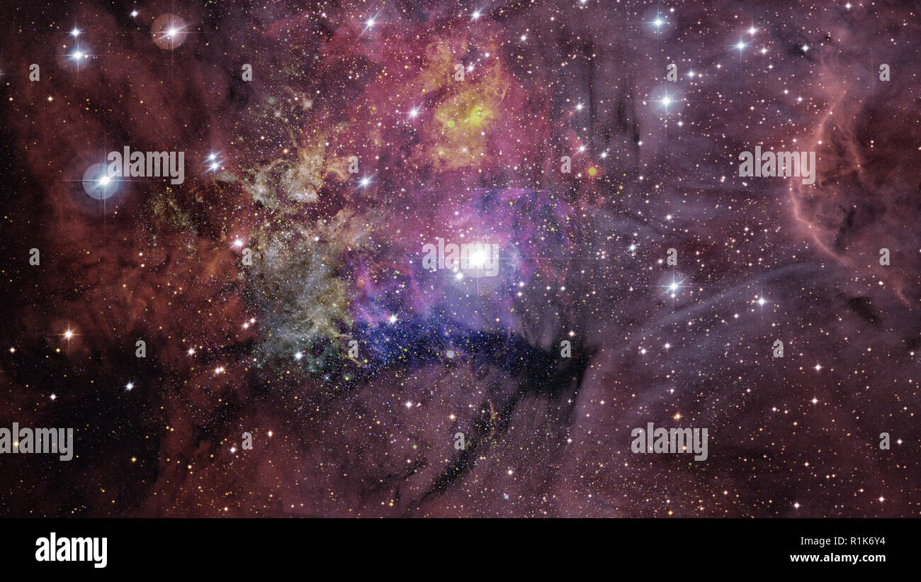 Nebula and galaxy in space. Universe with stars. Elements of this image ...