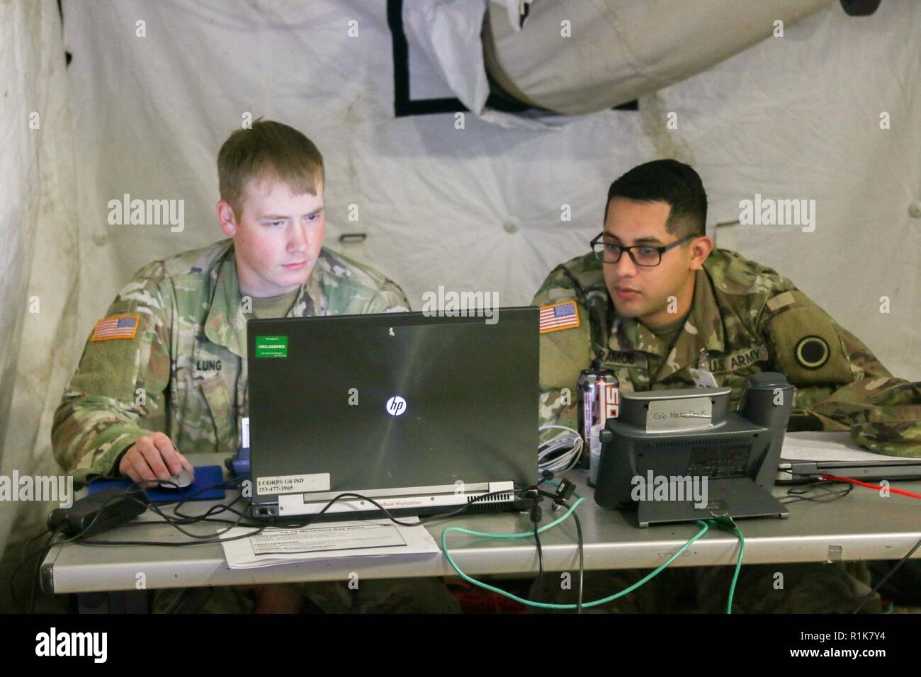 Spc Aaron Lung And Spc Armando Ramos From The Intelligence And