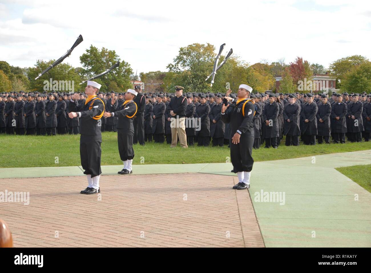 GREAT LAKES, Ill (September 11, 2018) Training Support Center Great Lakes student drill team