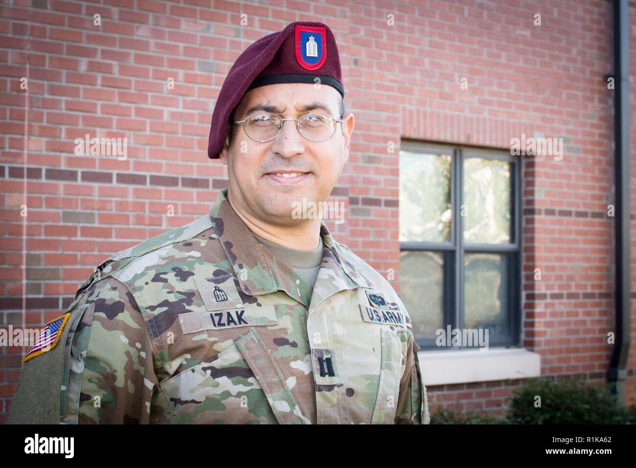 Capt. Yisahar Izak’s drive to be a role-model to fellow faith-leaders and paratroopers in the midst of adversity spurs him to serve as a Chaplain in the 1st Battalion, 505th Parachute Infantry Regiment, 3rd Brigade Combat Team, 82nd Airborne Division. Stock Photo