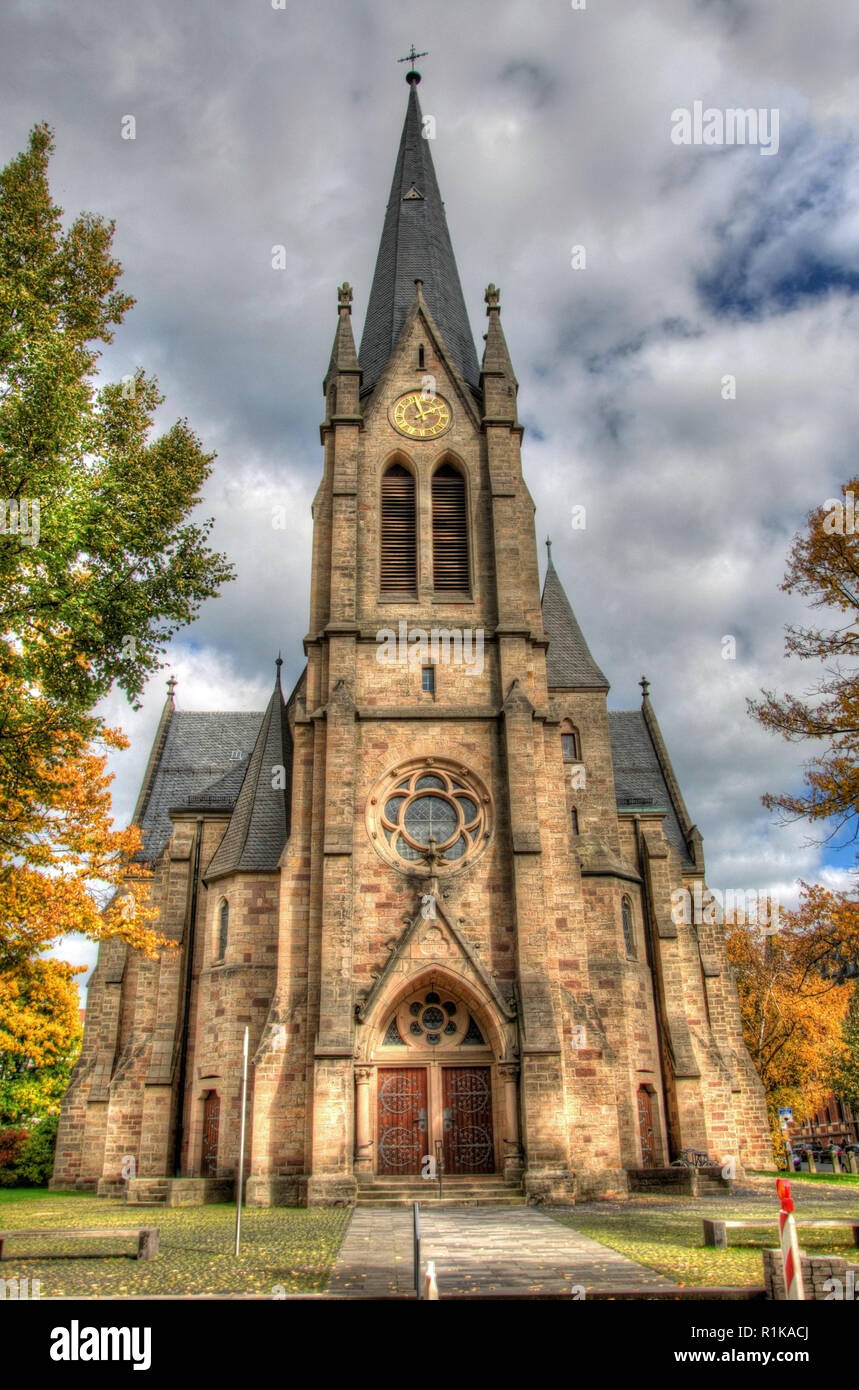 Old Catholic church in Fulda in Hessen, Germany Stock Photo Alamy