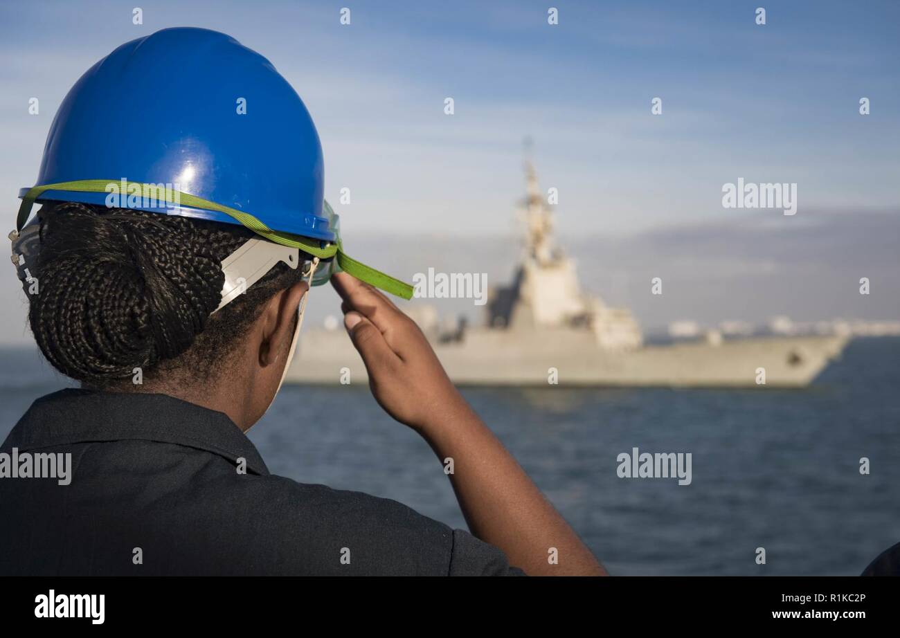 NAVAL STATION ROTA, Spain (Oct. 12, 2018) Boatswain’s Mate 2nd Class